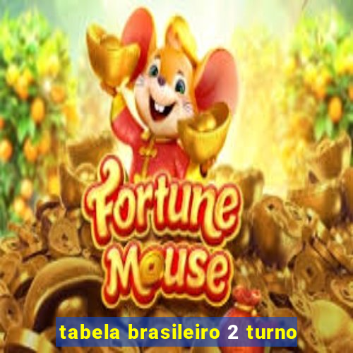 tabela brasileiro 2 turno